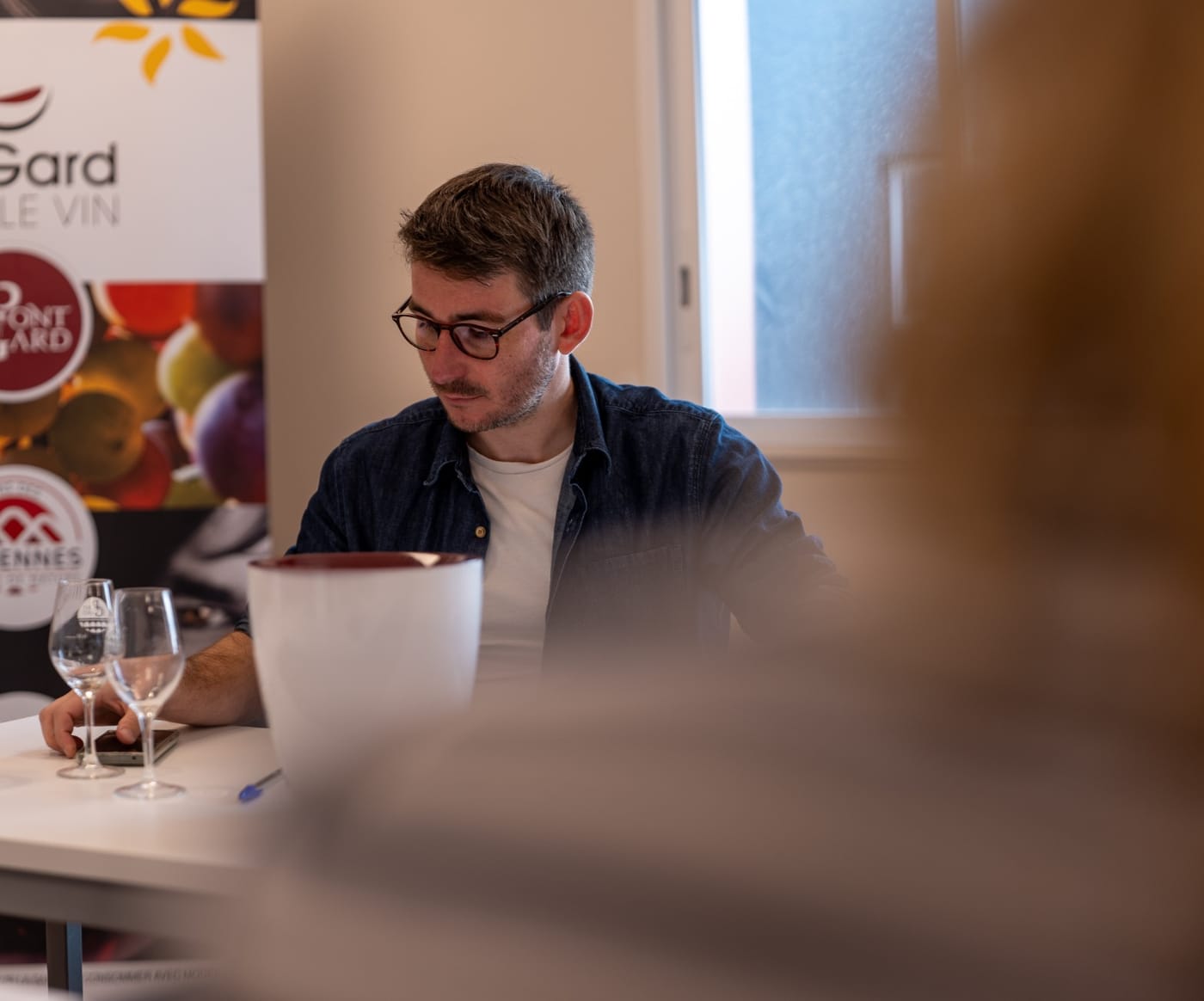 Dégustation vin corporate avec Mathieu Chastaing