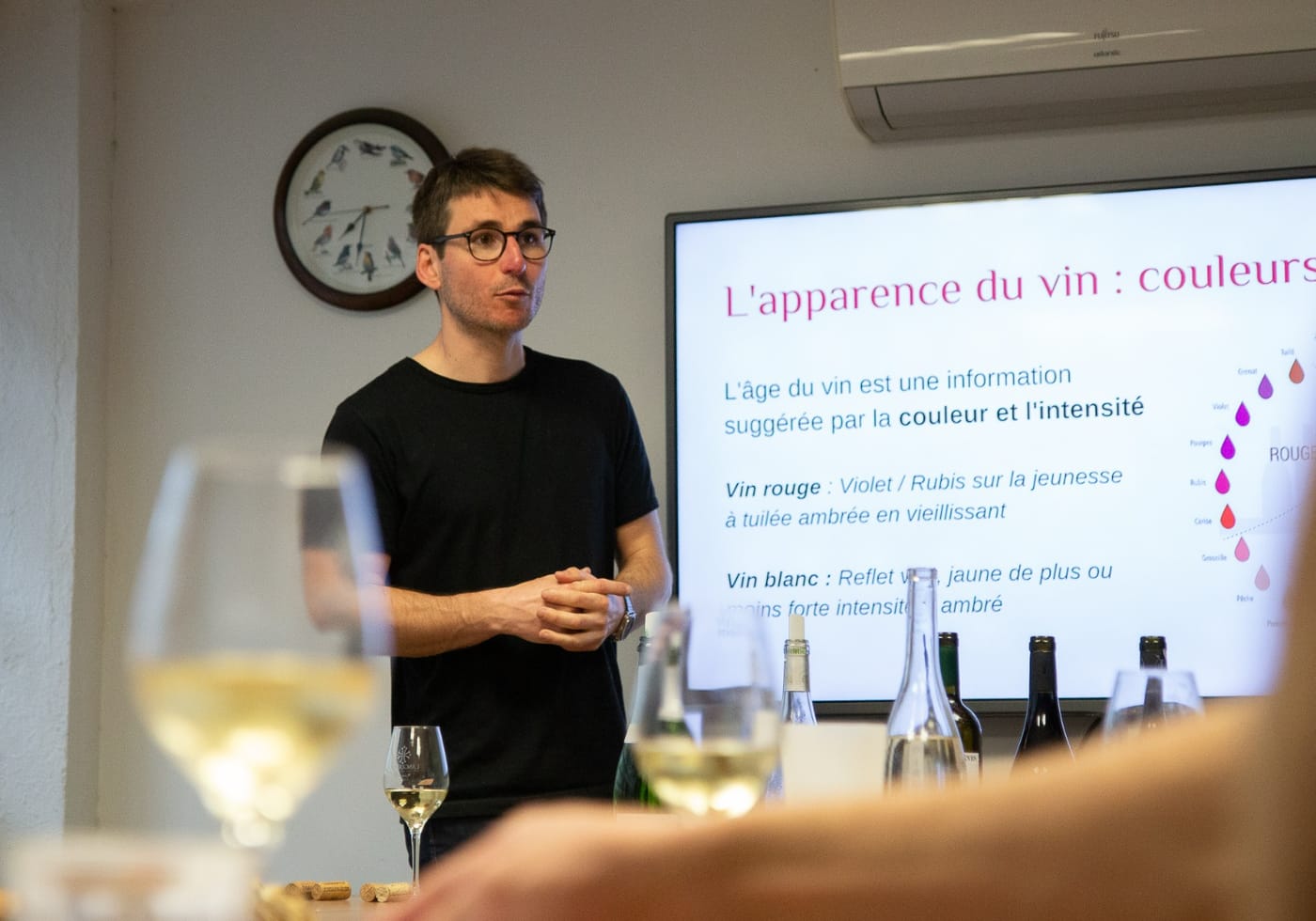 Dégustation vin corporate avec Mathieu Chastaing
